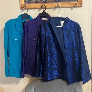 120$ bundle for 3 Chico’s cover up/ button up dress shirts